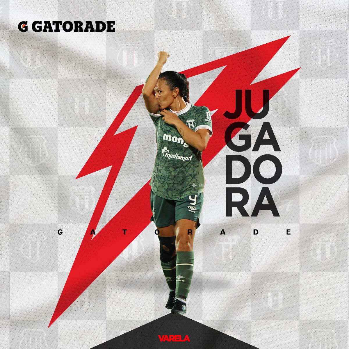 Nuestra jugadora <a href="/gatoradecr/">Gatorade Costa Rica</a> del partido vs Dimas Escazú. ⚡️🔝⚽️