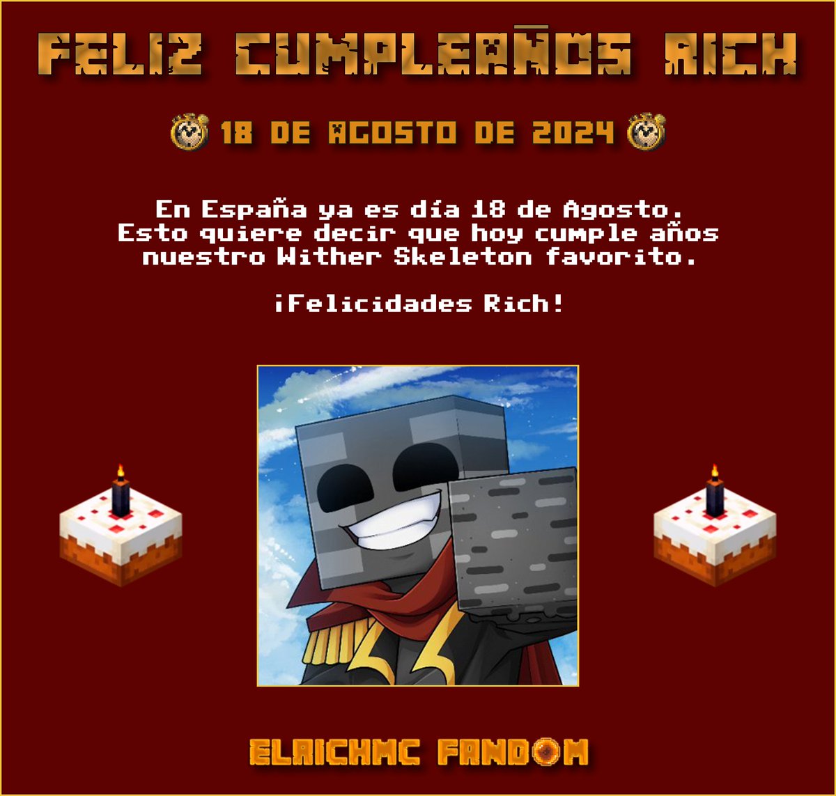 ElRichMCFandom's tweet photo. ¡Feliz cumpleaños Rich! 🎉 https://t.co/eZgn1XMnVQ