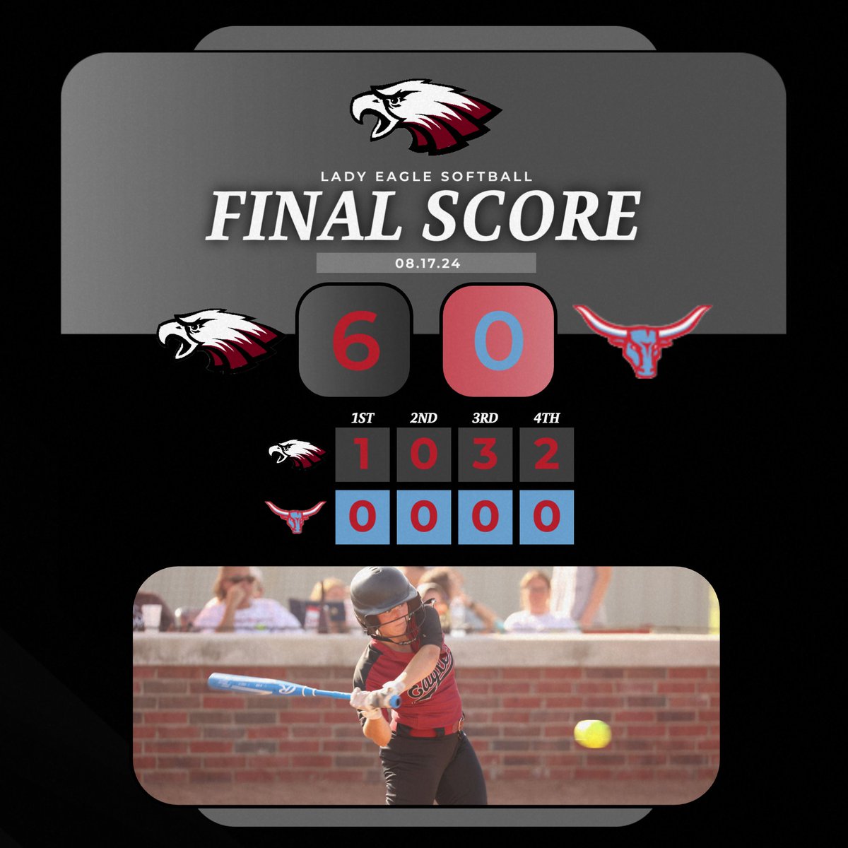 The Lady Eagles take down Chisholm to start off the day! #goeagles