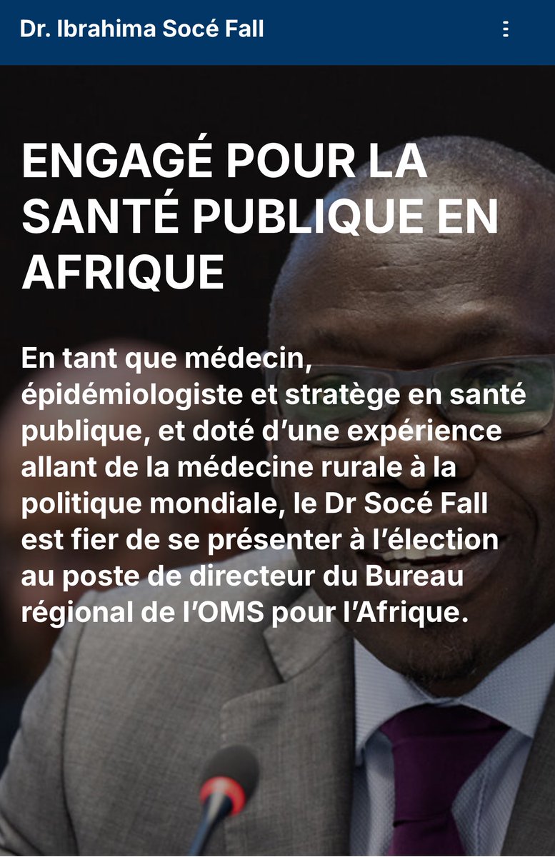 LemzoMbaye's tweet photo. All behind ⁦@SoceFallBirima⁩ for a better public health in Africa ⁦@WHOAFRO⁩ ⁦⁦@WHO⁩ https://t.co/Zzjz4Ctccc