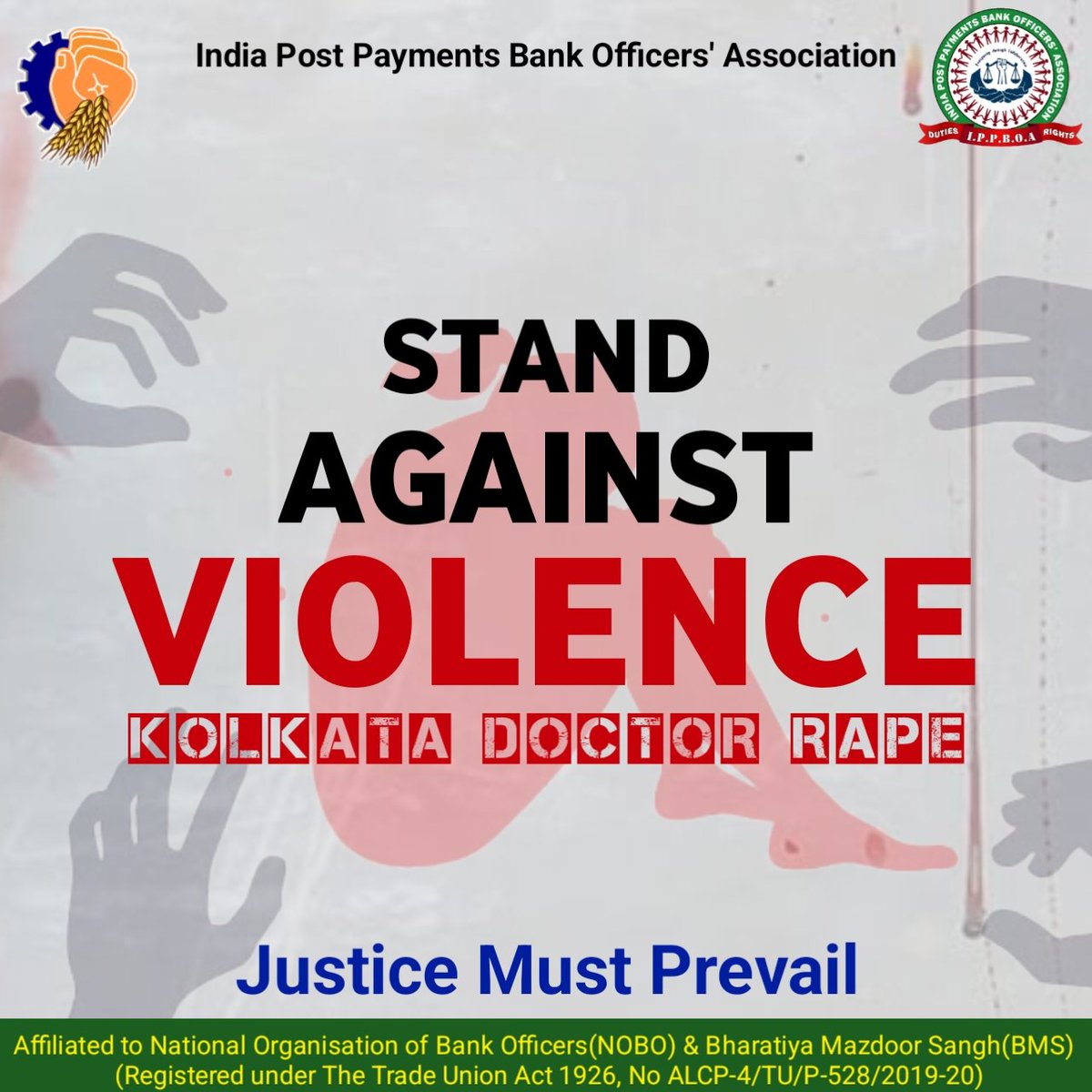 ippboa's tweet photo. Shocked and saddened by the heinous crime in Kolkata. This tragedy reminds us to combat gender-based violence.

Let's demand justice for the victim and work towards a safer society

#JusticeForMoumita #KolkataDoctor #JusticeForWomen #WomenSafety https://t.co/IiaQRoHESV