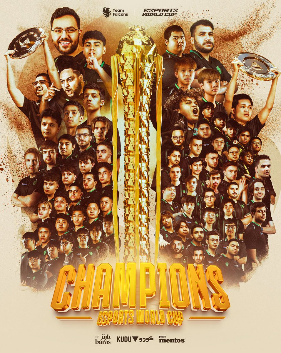 ألف ألف مبروك لفريق فالكونز 🦅💚

تحقيقهم #كأس_العالم_للرياضات_الإلكترونية 

والكأس ماطلع من الرياض ❤️🇸🇦🇸🇦

فخر فخر فخر 🌟