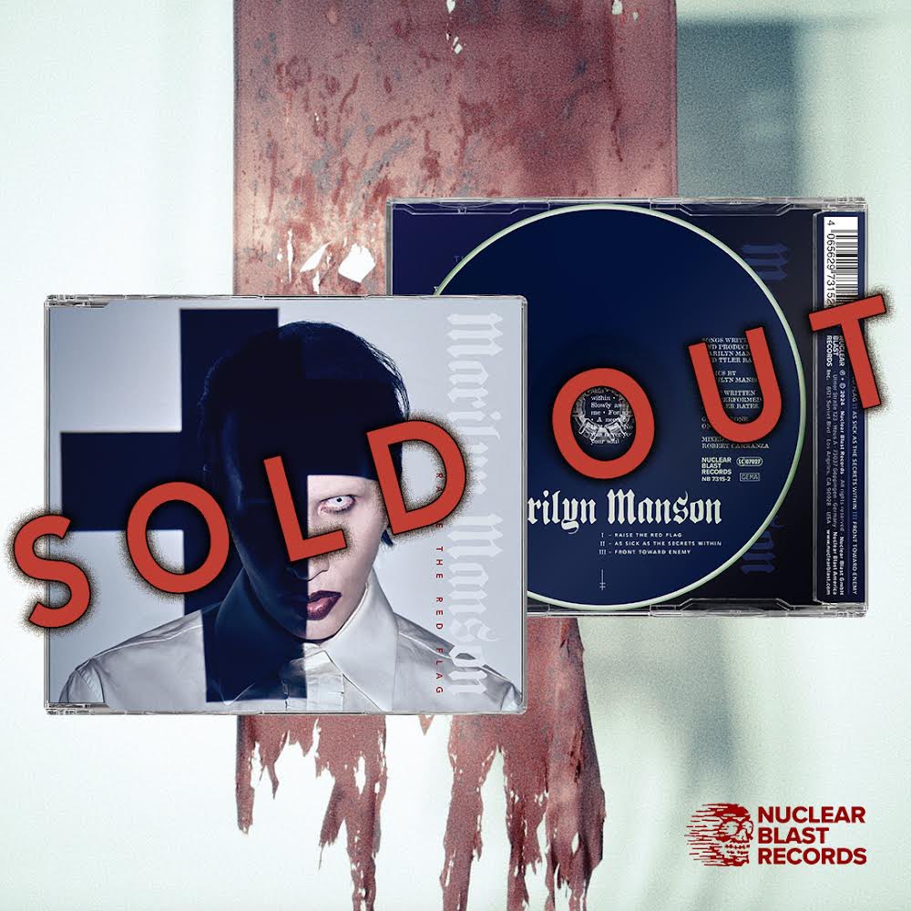 marilynmanson's tweet photo. “Raise The Red Flag” Maxi Single CD limited to 3,000 copies worldwide SOLD OUT in under 12 hours!

Thank you to everyone who purchased one.
 
Stream and watch the music video at https://t.co/gxby8sW24q https://t.co/EOEXlQby7A
