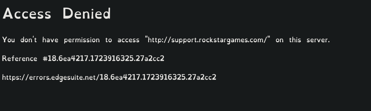 JamJarsphd's tweet photo. I got ip banned from @RockstarSupport because I keep sending tickets asking if I can log into my account but I don't have access to the old email https://t.co/UKZnv530da