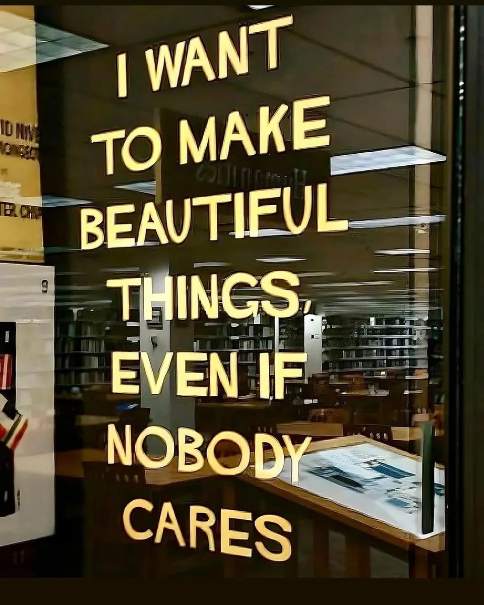 A lot of the time, as a creative, you have to make the stuff for yourself first, because a lot of the time most people ma never get to see or hear it