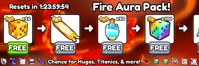 The Fire Aura Pack is crazy...
#PetSim99