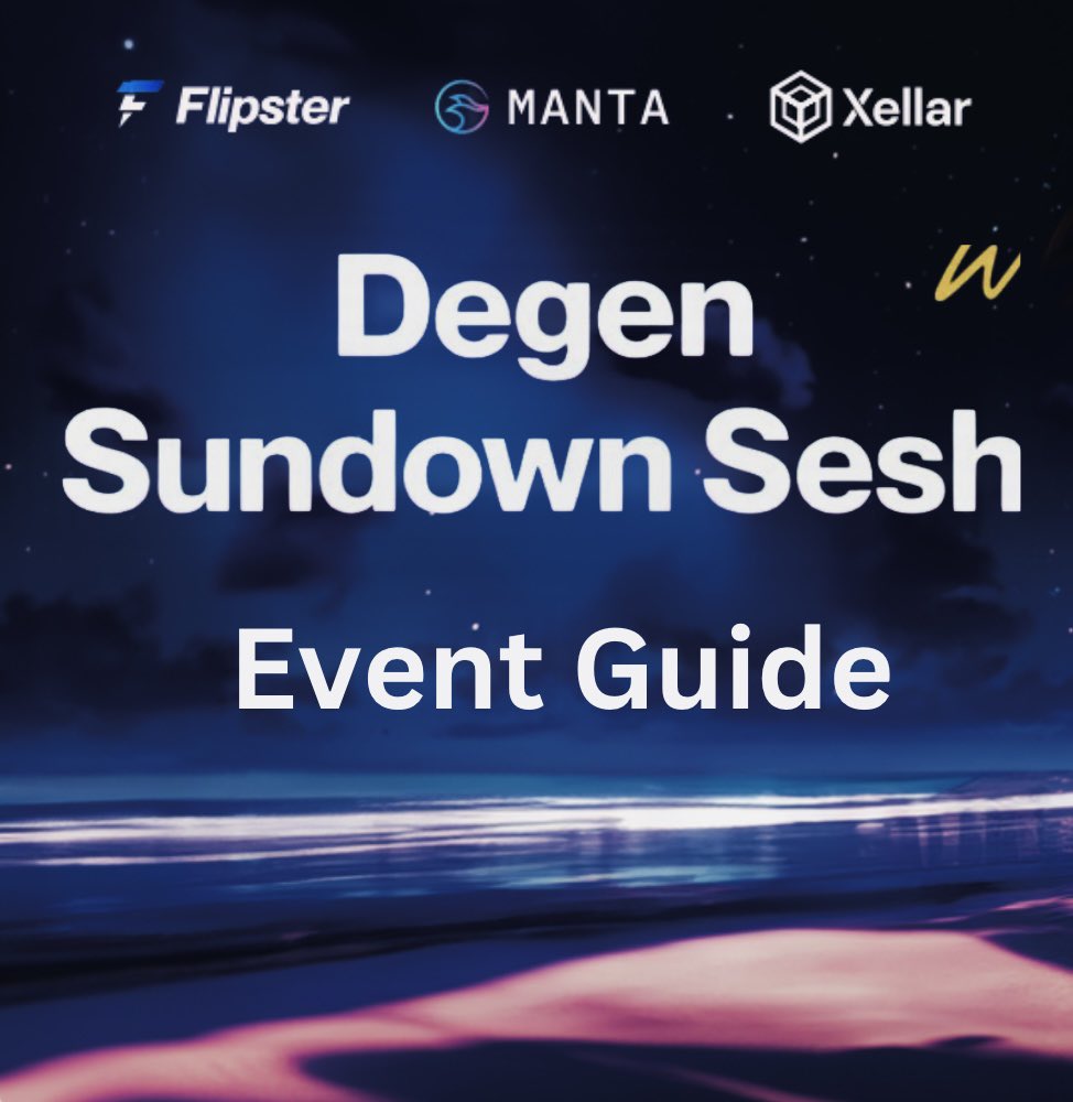 DegenBali's tweet photo. Here’s a useful event guide for #DegenSundownSesh 🏝️

🔸 The venue will be at the whole LYMA Beach, starting from 5PM onwards. 
🔸 Approved guests will be prioritized to enter. 
🔸Let’s be a degen with respect to others, local staff, fellow attendees and organizing team. https://t.co/I1VN7Lt7UZ