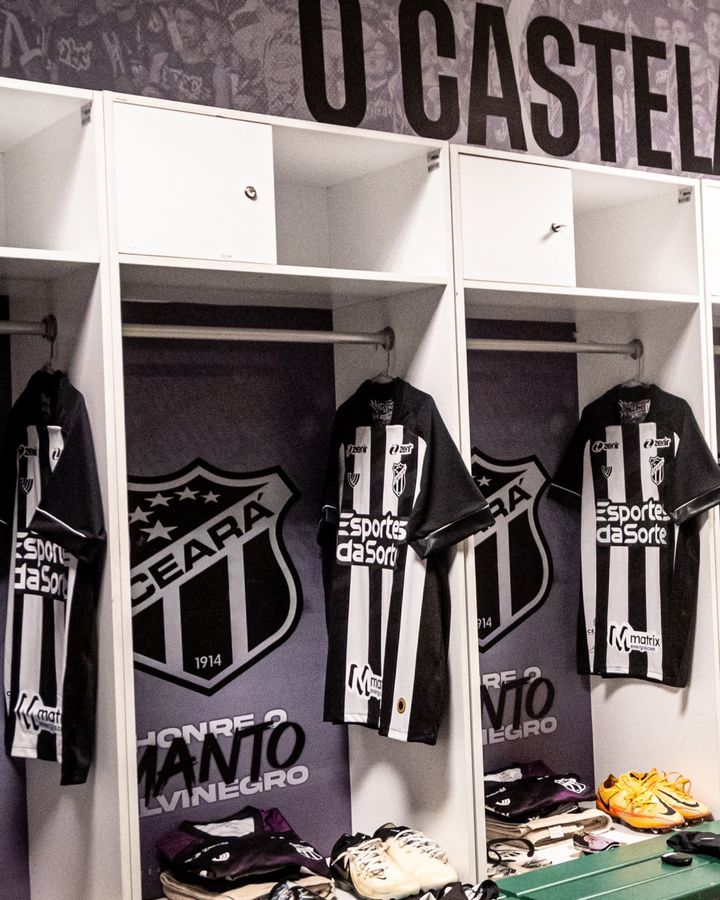 CearaSC's tweet photo. Vestiário pronto para receber os nossos atletas. 🏁

📸 Gabriel Silva / Ceará SC

#CearáSC https://t.co/7eTdT98hEO