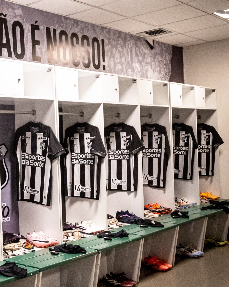 CearaSC's tweet photo. Vestiário pronto para receber os nossos atletas. 🏁

📸 Gabriel Silva / Ceará SC

#CearáSC https://t.co/7eTdT98hEO