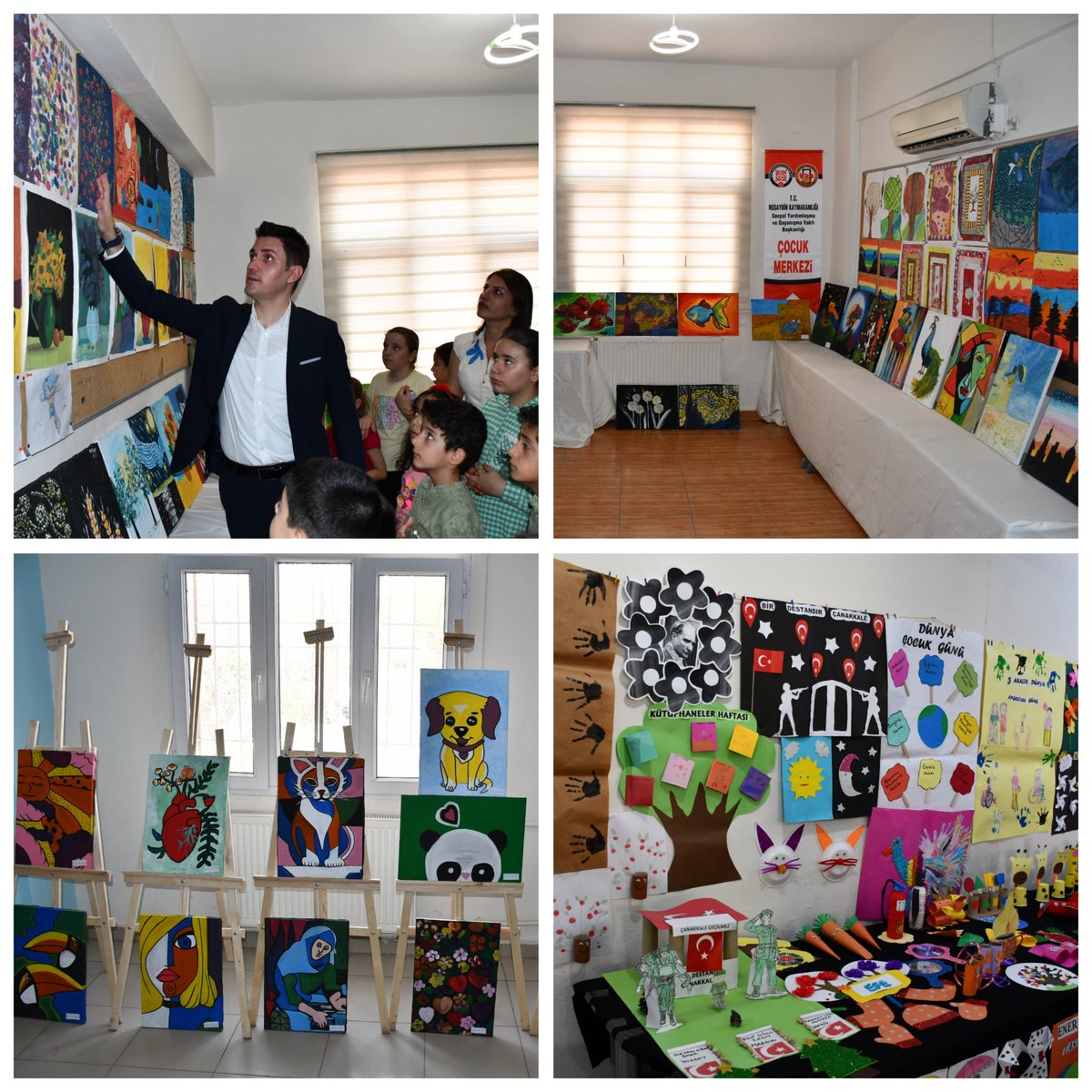 📍 Nusaybin Çocuk Merkezi 

Nusaybin Çocuk Merkezi tarafından düzenlenen "Yıl Sonu Resim Sergisi"nin açılışına Kaymakamımız Sayın Evren ÇAKIR ile birlikte İlçe Milli Eğitim Müdürü vekili Abdulaziz TALAYHAN, Okul müdürlerimiz ve velilerimiz katılım sağladı. 

Sergiyi dolaşarak