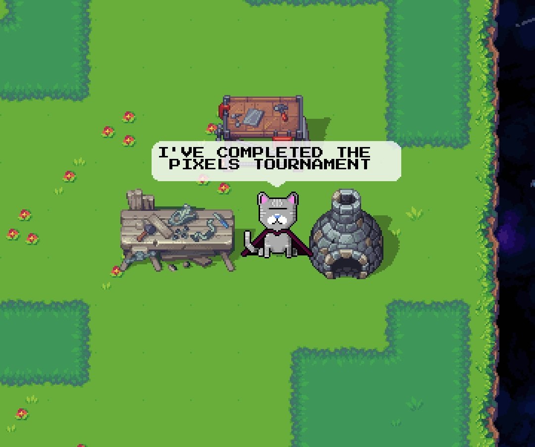 xowencc's tweet photo. Congratulations to the winners! I'm proud and thrilled to have completed my first Pixel Creator tournament. #PixelsTourney 
#PixelsCreator @pixels_online https://t.co/V028ulsITR