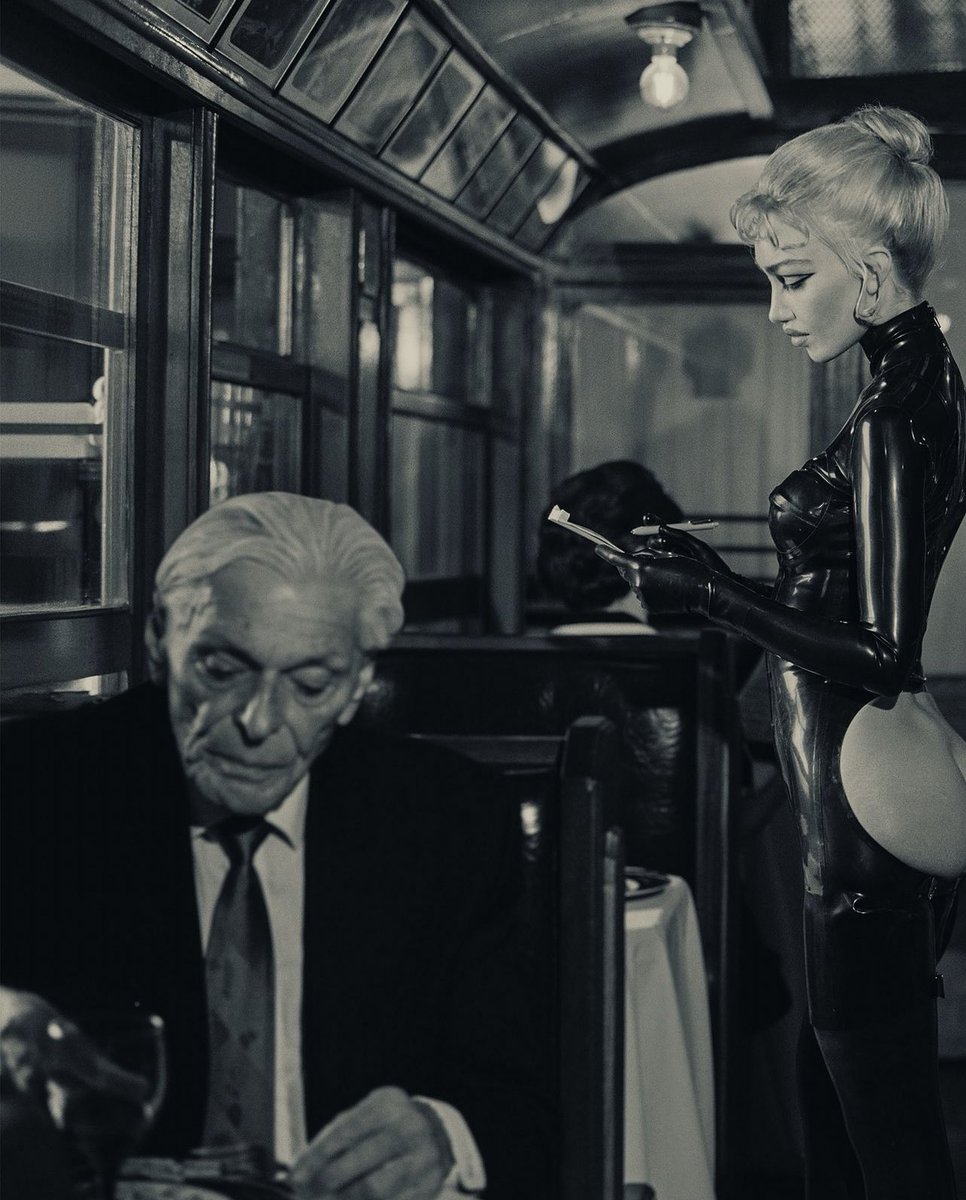 Allen Jones “Waitress” (1972) /// Nadia Lee Cohen for Perfect Magazine (2024).