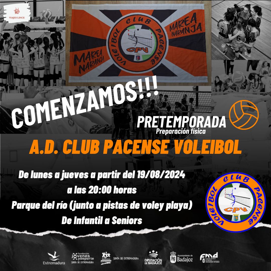 ‼️‼️‼️ATENCIÓN‼️‼️‼️Todos y todas nuestros jugadores/as. De lunes a jueves a las 20:00 en las pistas de voley playa del parque del río...empezamos preparación física. De infantiles (nacidos 11-12) en adelante.🧡🏐💪🏼<a href="/ViajesLince/">VIAJES LINCE</a> <a href="/DipdeBadajoz/">Diputación de Badajoz</a> <a href="/aytodebadajoz/">Ayuntamiento Badajoz</a> <a href="/FJyD/">Fundación Jóvenes y Deporte 🅵🅹🆈🅳 💚🤍🖤</a> <a href="/jovendeportEXT/">Jóvenes y Deportes Extremadura</a>