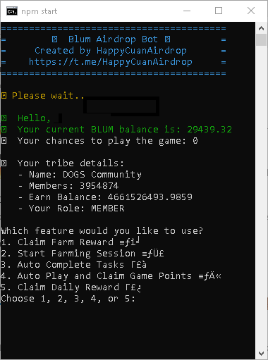 0xCandid26's tweet photo. Got this bot for Blum Airdrop.

ALL-in-ONE Bot

Auto Claim
Auto Farm
Auto Play and Claim
Auto Complete Task

https://t.co/kWVou8xnpg

#BLUM #BlumAirdrop #blumpoints https://t.co/OO8sjbW8fb