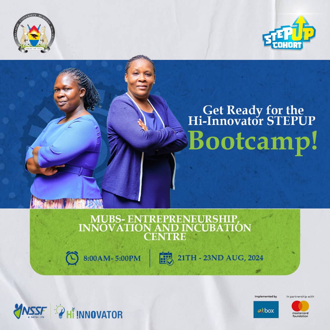 RabbitexM's tweet photo. We are excited to be part of the NSSF HIINNOVATOR STEP UP COHORT BOOT CAMP.
We shall have a chance to learn and get ready for the pitch day💪
#StepUpCohort #NSSFHiINNOVATOR #MUBSEIIC  #PITCHING #BUSINESSGROWTH https://t.co/OUVt02k6Bv