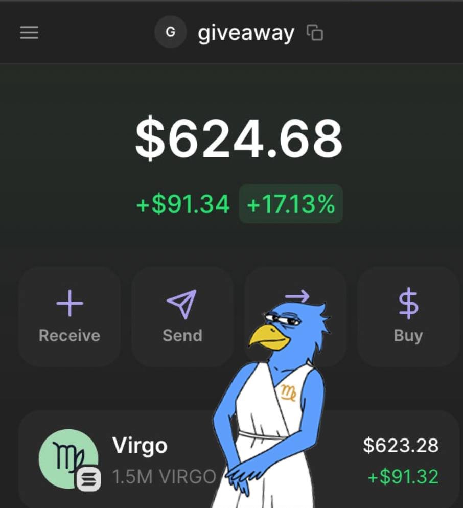 I'm giving away 1,500,000 $VIRGO ahead of Virgo season.

Simple steps to be included in randomizer:
-Follow <a href="/wantonwallet/">wantonwallet🐐♑️</a> <a href="/astrofoliosol/">ASTROFOLIO</a> and @virginlvl888
-Retweet, like, and comment "it was written in the stars"

Winner announced when Sun moves into Virgo on Aug 22, 10:01PM UTC