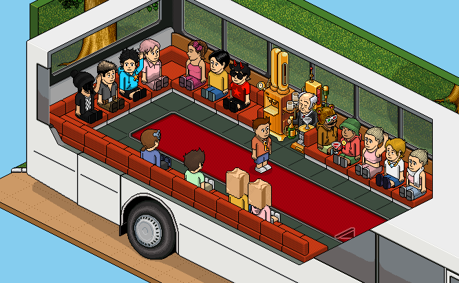OriginsHabbo's tweet photo. FULL HOUSE IN THE INFOBUS! 

Join quick! https://t.co/wXai4dsWB5

#Habbo #HabboHotelOrigins https://t.co/cATiokxqCr