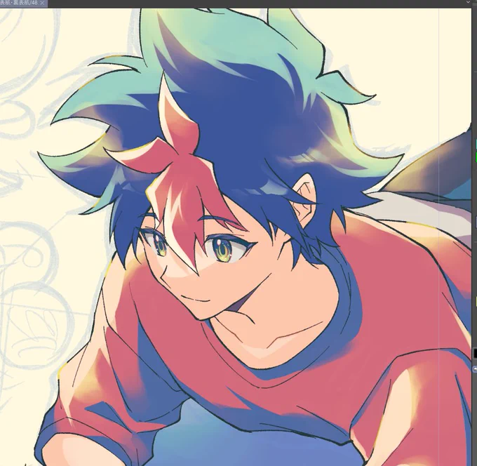 表紙かわいく描けてる 途中だけど