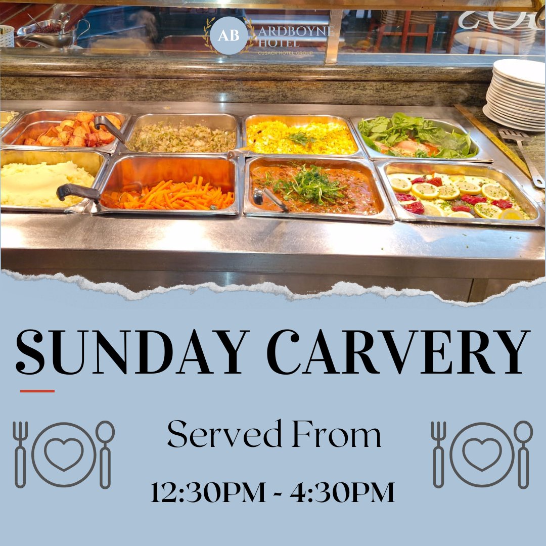 Join us for our Carvery Lunch this Sunday!! Don't miss out on the locally sourced produce and seasonal vegetables!

Served from 12:30pm-4:30pm