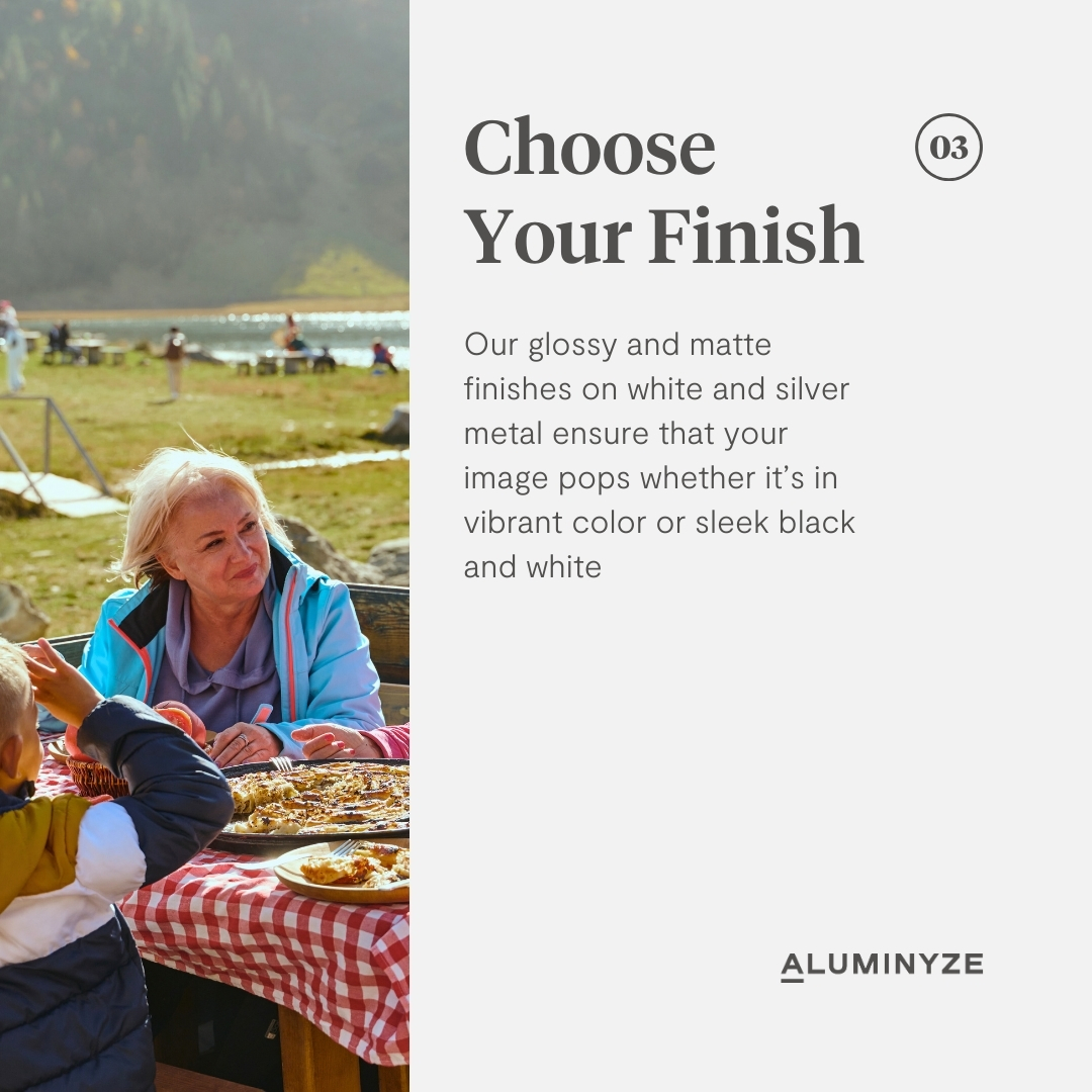 aluminyze's tweet photo. Ready to turn your favorite photos into stunning aluminum prints? ✨ Ordering your Aluminyze masterpiece is easy!

1️⃣ Choose your favorite photo (collage or single image)
2️⃣ Select your desired shape and size.
3️⃣ Choose your finish!
4️⃣ Select how to hang you Aluminyze print! 🖼️ https://t.co/LsD0QlBGHI