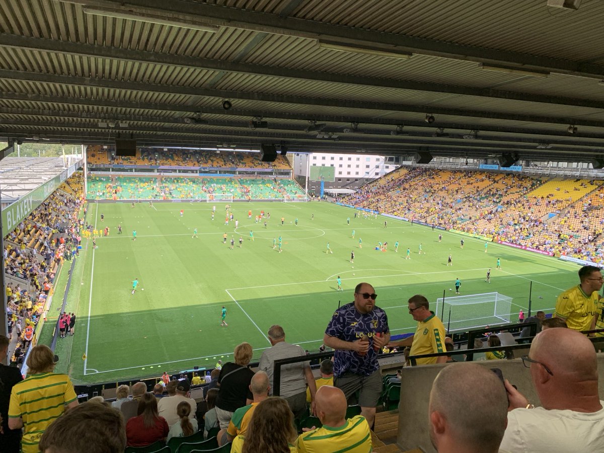First time as ⁦<a href="/NorwichCityFC/">Norwich City FC</a>⁩ season ticket holder.