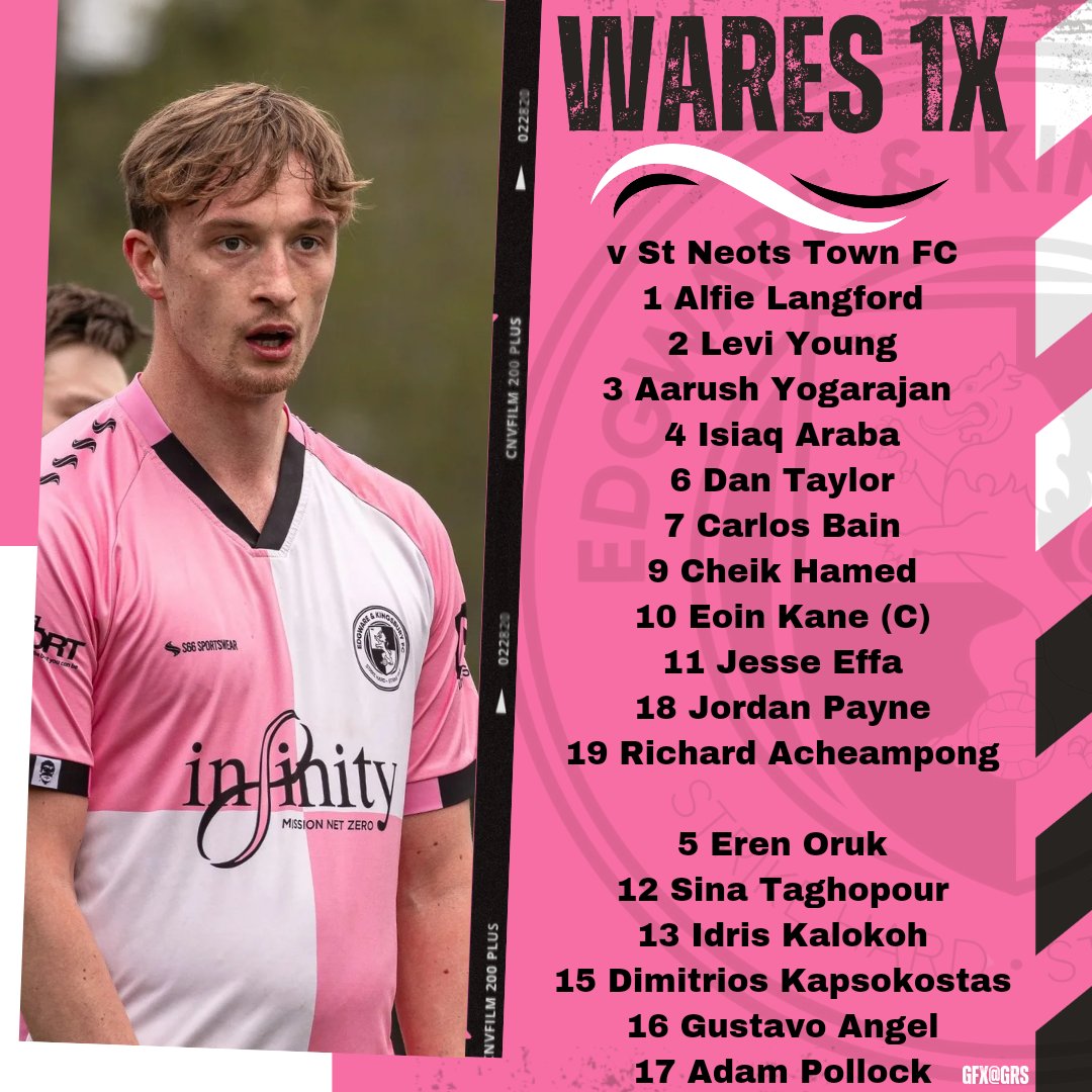 Here's how we line up this this afternoon for our <a href="/EmiratesFACup/">Emirates FA Cup</a> tie with <a href="/StNeotsTownFC/">St Neots Town F.C. Official</a>