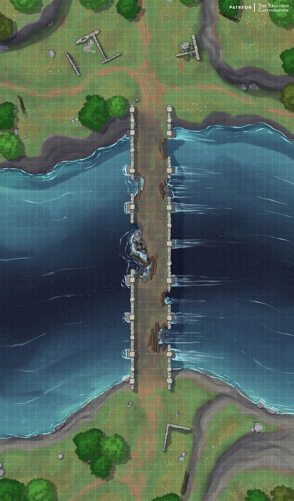 Reclusive_Carto's tweet photo. The old stone bridge has stood for a long time, longer than anyone can remember. I certainly hope it doesn't start to fall down has as some adventurers try to cross.... https://t.co/9Xjowj7kEL