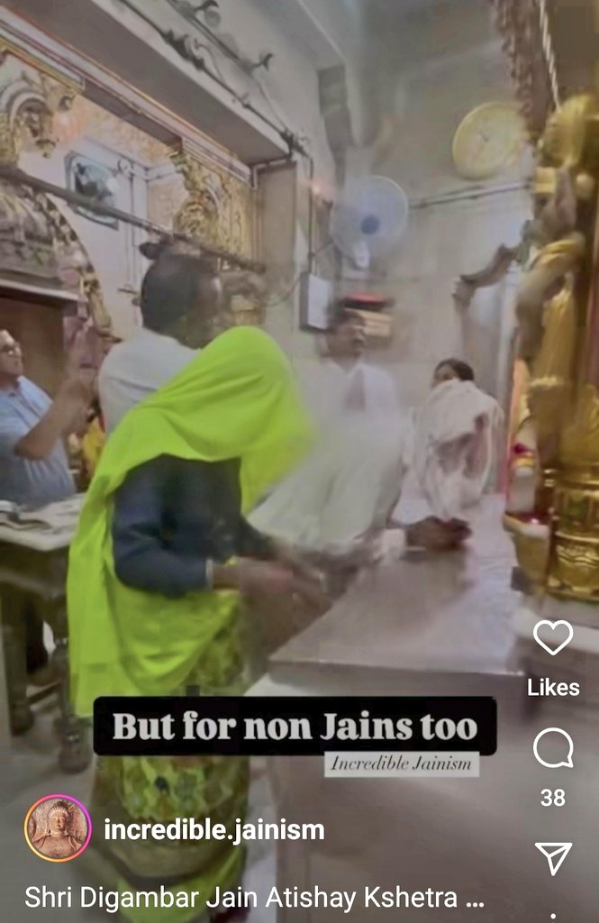 Jainismrevival's tweet photo. Interesting!
Here is a 17th century Mahavirji Digambar #Jain temple in #Rajasthan "not only for Jains but non Jains too"
Non-Jains who eat meat/drink/don't wear pooja clothes?
And here, #Digambars quarrelled on just seeing a #Muslim Carpenter who was called for woodwork!
(11) https://t.co/SKqRpWOghy