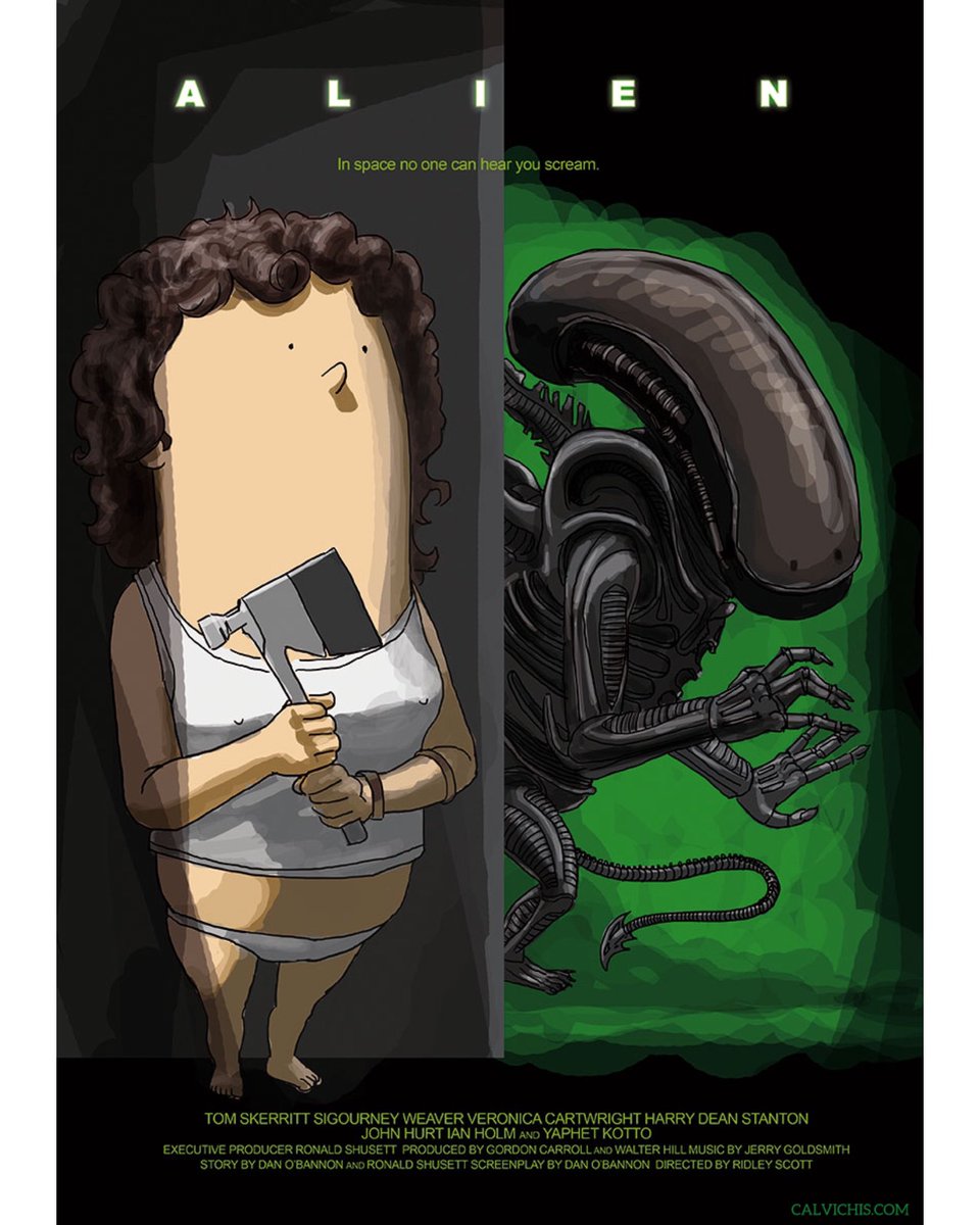Shhh 🤫 nuestro calvichis intenta escaparse del monstruito del espacio, y mientras tanto, le hemos echado esta fotillo aprovechando el estreno de la última de Alien👽 

#romulus #prometeus #ripley #xenomorfo #alien #pelicula #estreno #verano #maraton #ilustraciondigital #dibujo