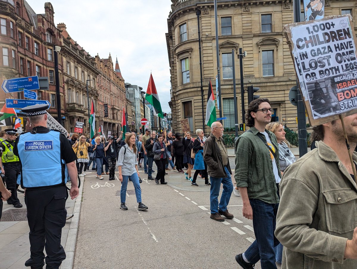 Once again Leeds showed up, calling for an end to genocide, an end to war crimes, an end to occupation.
Every Saturday, Jews, Christians and Muslims walk hand in hand in peace. 
When there is justice and freedom for ALL will the world be a better place!
#FreePalestine