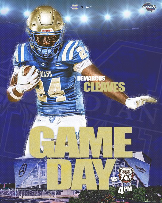 🔥SEASON OPENER🔥
🏈McEachern vs North Gwinnett
📹Live : bit.ly/4dGehLu
📅Today 
⌚️4:00 pm
📍 Mercedes-Benz Stadium

<a href="/McEachernSports/">McEachern HS Athletics</a> <a href="/McEachernHigh/">McEachern High School</a> <a href="/McEachernFtball/">McEachern Football</a> <a href="/McEachern2027/">Rising McEachern Indians</a> <a href="/OLCoachWilder51/">Coach Jabari Wilder Ed.S</a> <a href="/CoachBatichon/">Hans Batichon, Ed. S.🧩🇭🇹</a> <a href="/McEachernFtball/">McEachern Football</a> <a href="/JaidenGurley/">Jaiden Gurley</a> @Jaygetmunyun