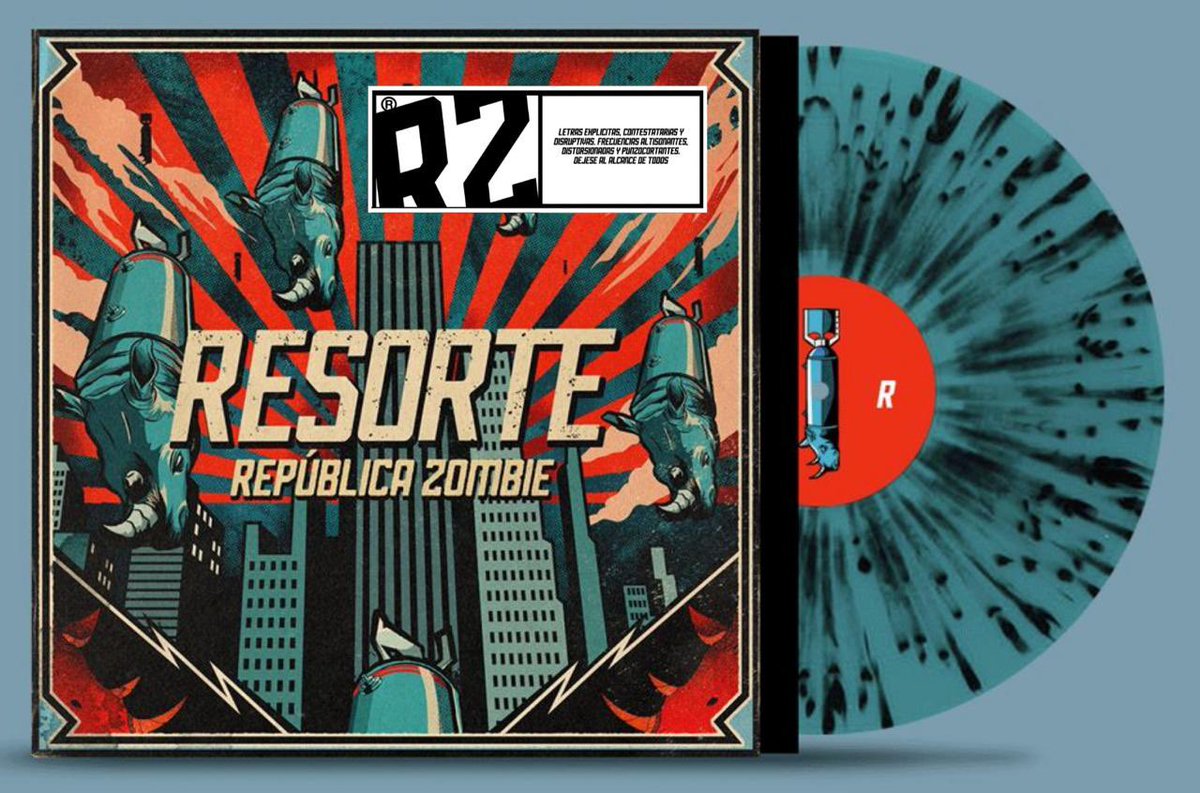 Guerrilla! 🫵
Nos emociona compartirles que la preventa de República Zombie en vinil ha comenzado en resorte-oficial.com 
El tiraje es limitado y estará a un precio especial solo hasta el 30 de agosto. 
La entrega estimada es de 50 días..