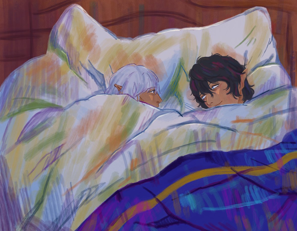 hamstrhammy's tweet photo. based on the painting “The Bed” here’s art for #estimericweek day 6 🥰 https://t.co/V32nKC93fg