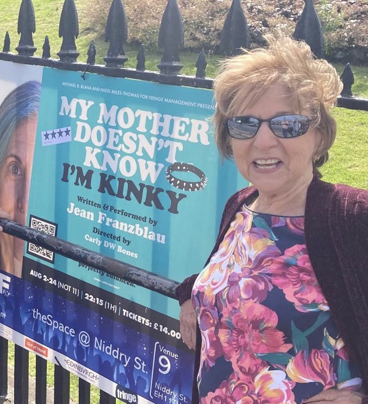 She’s here! “My Mother Doesn’t Know I’m Kinky” tonight at 10:15pm. Meet my amazing Mom! #edfringe #edfringe2024 #unleashmyfringe <a href="/theSpaceUK/">theSpaceUK</a> on Niddry St.