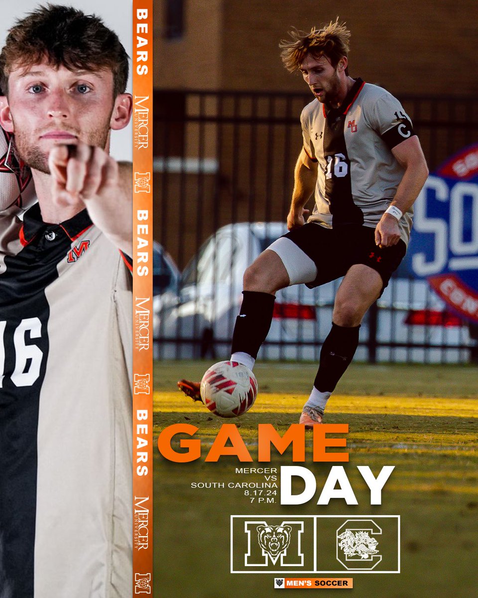 Mercer_MSoccer's tweet photo. Heading to Columbia for the final preseason tune-up! 

🆚 South Carolina (Exhibition)
🕖 7 p.m.
📍 Columbia, S.C.
🏟️ Eugene E. Stone III Stadium

#RoarTogether https://t.co/7NOB1cRL01