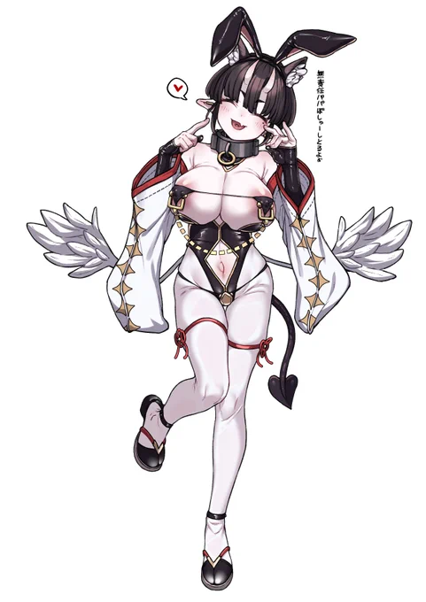 種族がごちゃごちゃに混じった子がごちゃごちゃに混じった衣装を着ている絵です 