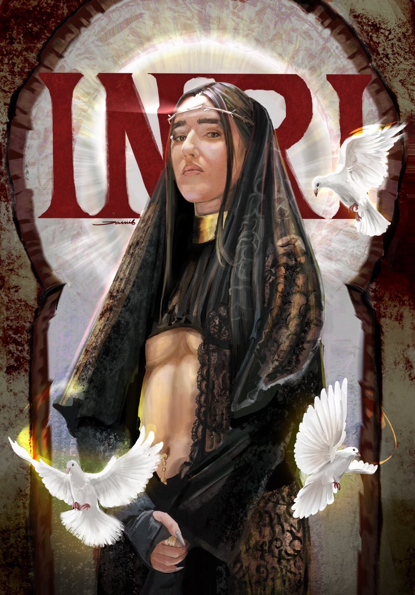_javiib's tweet photo. @judeline__ INRI -fanart🛐🕊️💌📿

llevaba varias semanas trabajando en esta ilustración, espero que os guste mucho!! lara te amo.💌🙏🏻 https://t.co/qIFElZy2DV