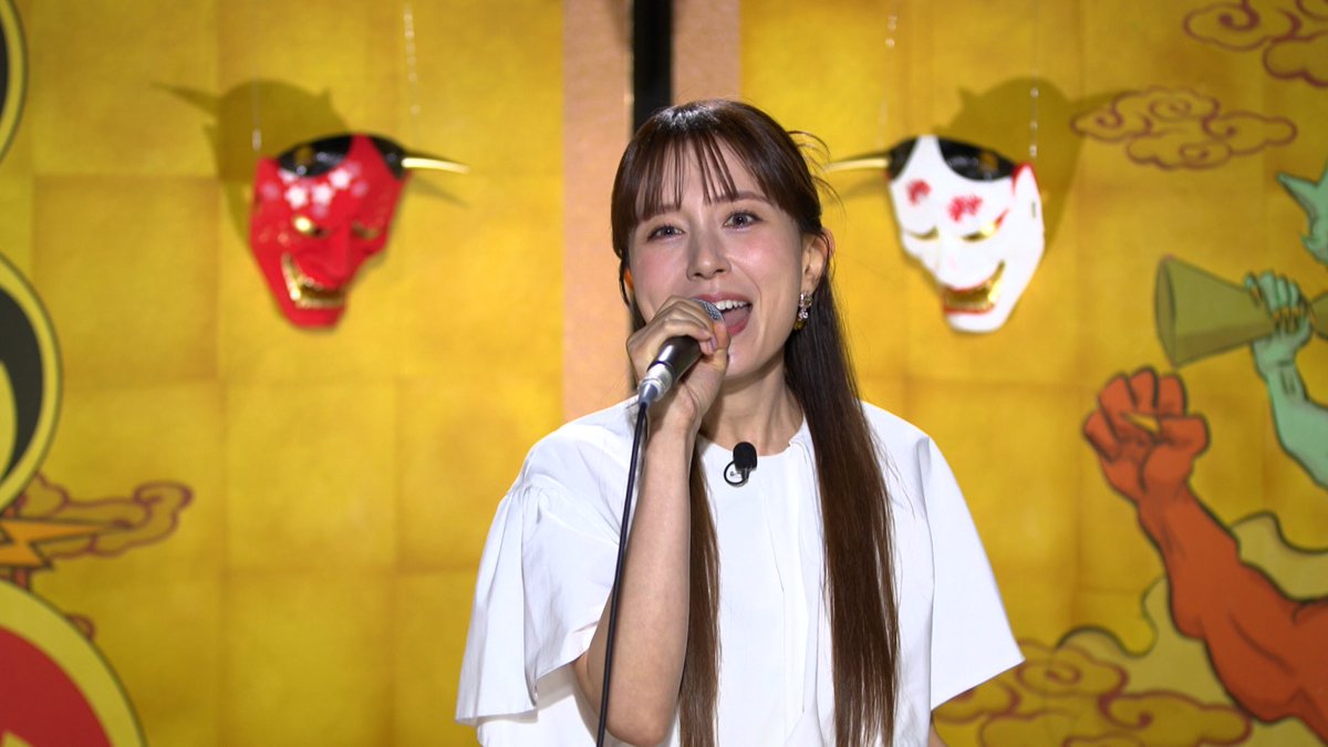 明日よる7時からは #千鳥の鬼レンチャン 👹👹 初代女王👸 May J. さん
