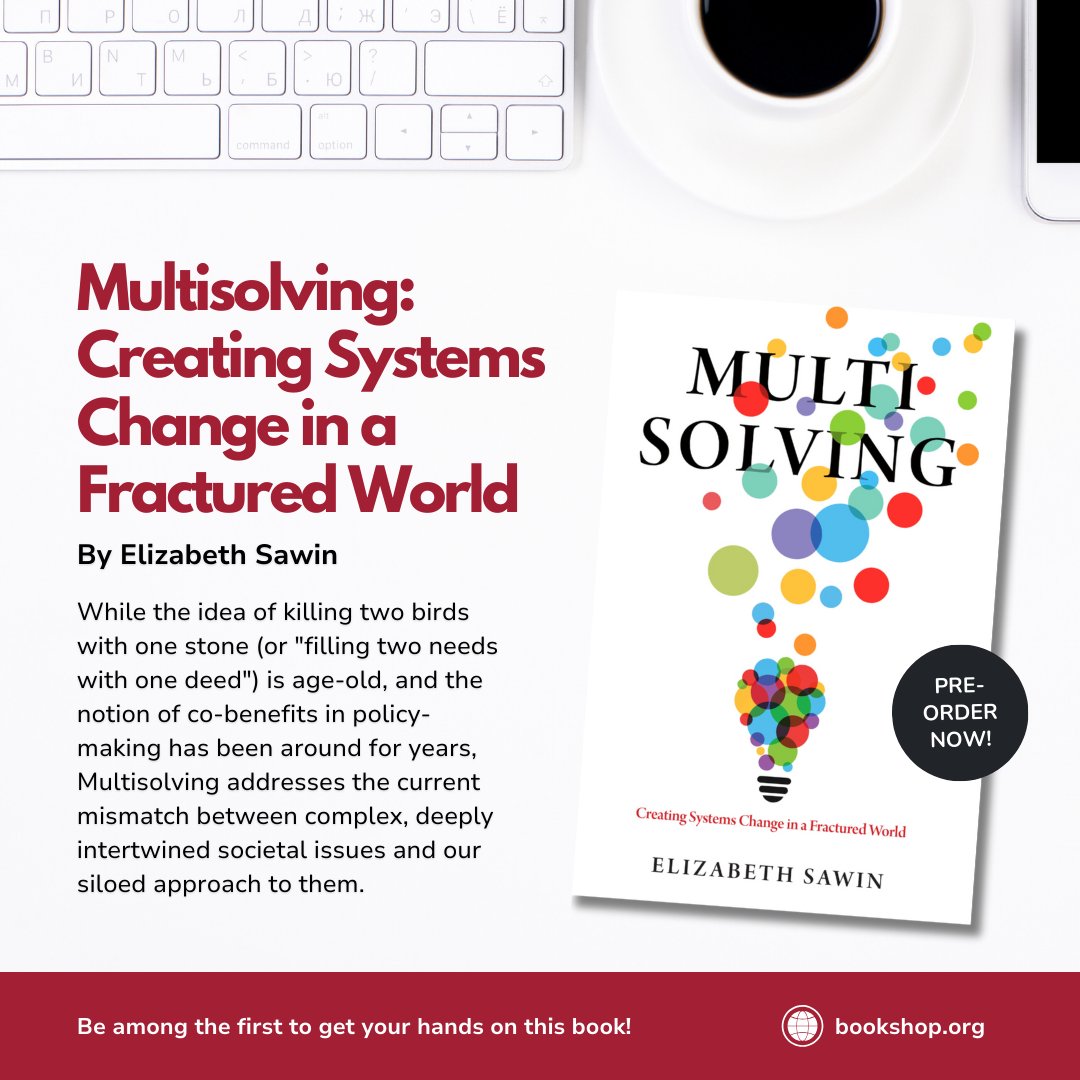 systemdynamics_'s tweet image. Elizabeth Sawin has coined the most meaningful term for systems thinkers this decade. Level up your thinking and take more effective action with #multisolving. 

🔗  Learn more: ow.ly/XhZ250SEeB7

#SystemDynamics #systemsthinking 
@bethsawin @multisolving