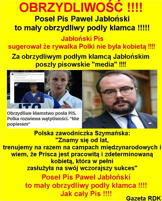 <a href="/paweljablonski_/">🇵🇱 Paweł Jabłoński</a> Nie mogłeś jej to powiedzieć w twarz durny trollu? Miej odwagę teraz przeprosić.