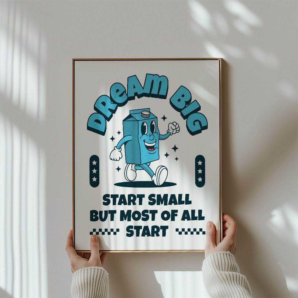 Tuscansun42's tweet photo. https://t.co/YqDuVzZVKx 

🚀 Dream Big, But Start Now! 🌟

Our "Dream Big, Start Small" poster is your daily reminder to take that first step! Perfect for any space. 🌠

#DreamBig #StartSmall #Motivation #WallArt #Inspiration #PositiveVibes #UpliftingArt #HomeDecor #GoalSetting https://t.co/gPhh9W0oqY