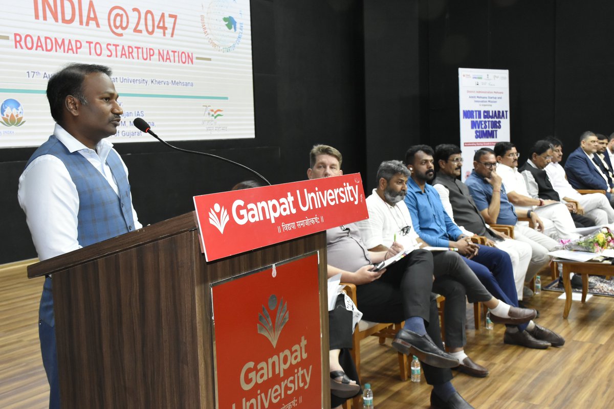 "ઉત્તર ગુજરાત ઈન્વેસ્ટર્સ સમિટ" માં ખૂબ જ મોટી સંખ્યામાં ઉત્તર ગુજરાતના વિવિધ ક્ષેત્રોમાંથી મોટી સંખ્યામાં રોકાણકારો, ઉદ્યોગપતિઓ તેમજ એન્જલ ઈન્વેસ્ટર્સ હાજર રહ્યા.  <a href="/ihubgujarat/">iHub</a> 
<a href="/irushikeshpatel/">Rushikesh Patel</a>
<a href="/Bhupendrapbjp/">Bhupendra Patel</a> 
<a href="/CMOGuj/">CMO Gujarat</a>
<a href="/PMOIndia/">PMO India</a>