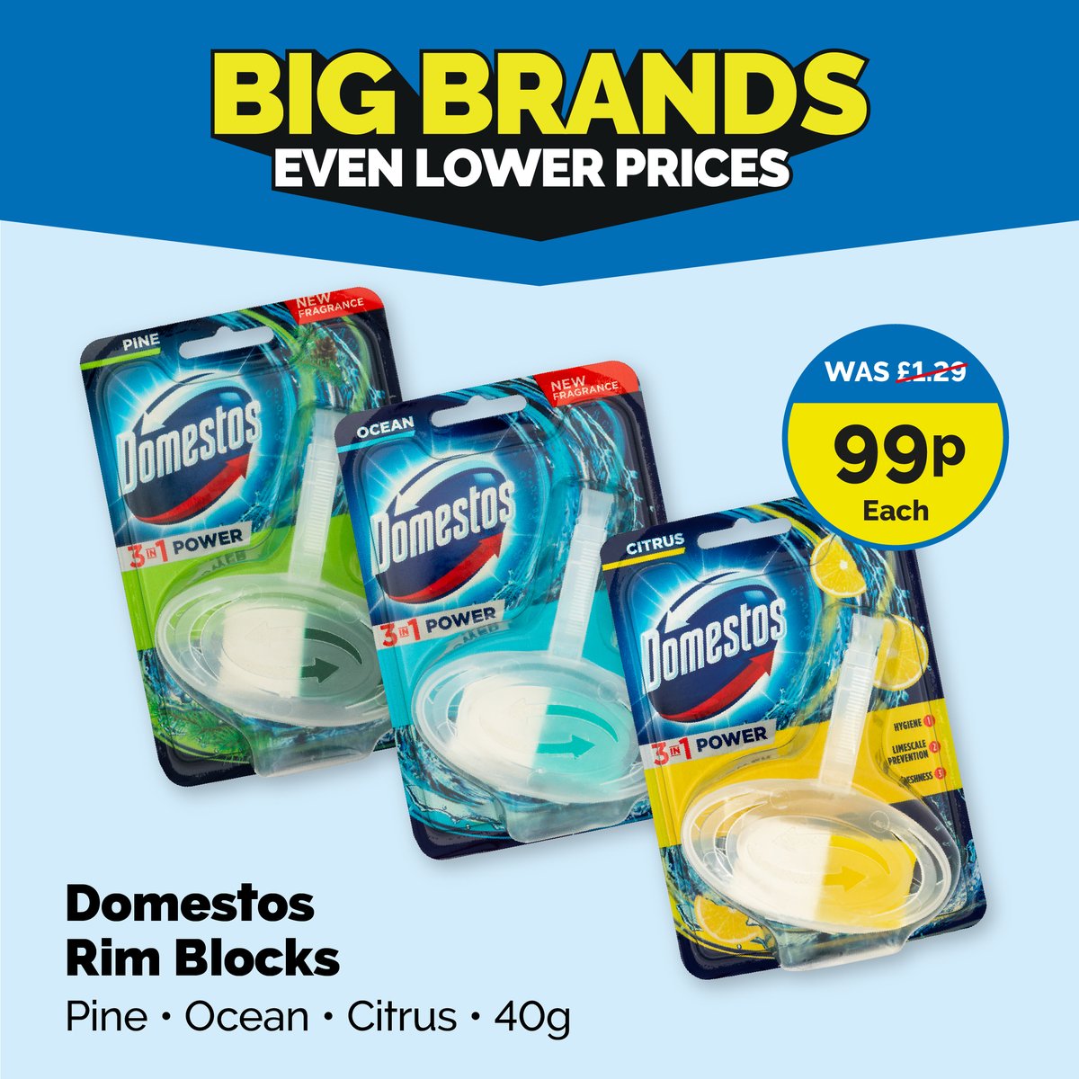 Poundstretcher1's tweet photo. Keep your home clean for less with our range of household essentials for only 99p 🏠 😍 💰 #bigbrandslowprices #astonish #domestos #elbowgrease https://t.co/9WISGk8M1U