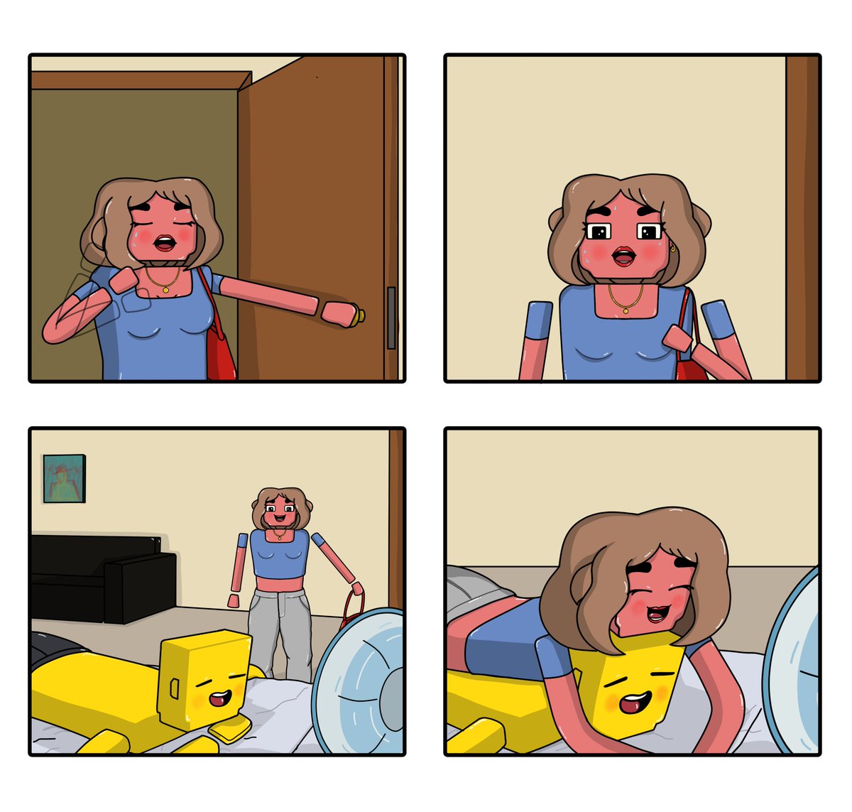 That moment when you both just collapse together after a long, hot day 🥵❤️