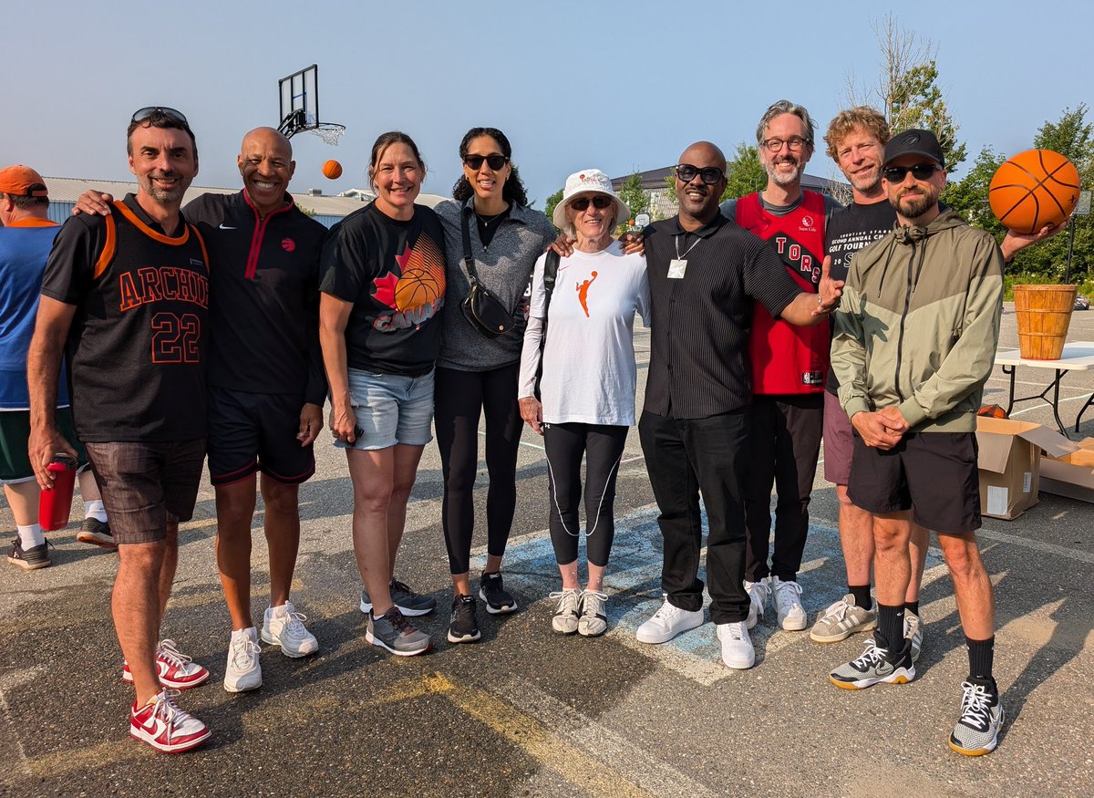 #TheArchie Youth Clinic and 3x3 tournament underway!  Coaching dream team: <a href="/Paul__Jones/">Paul Jones</a> Dianne Norman <a href="/AyimWhoAyim/">Miranda Joy Ayim</a> <a href="/Doufie/">Joyce Slipp</a> <a href="/MaestroFreshWes/">COACH FRESH</a> <a href="/mylesdavid/">David Myles</a> <a href="/michaelgrange/">Michael Grange</a> <a href="/Eric__Smith/">Eric Smith</a> Thank you all for your energy and support! 🙌 <a href="/OldestWorld/">World's Oldest Basketball Court</a>