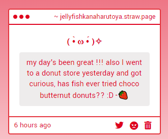 JELLYFISHKANADE's tweet photo. THAT IS GOOD TO HEAR STRAWBERRY ANON !!! AND OOO THAT SOUNDS YUMMY !!! SADLY , LUKA HAS NEVER TRIED THAT OR HEARD OF IT . . . BUT LUKA WANTS TO TRY IT FOT YOU STARWBERRY ANON !!! https://t.co/Xm2Na14fxL