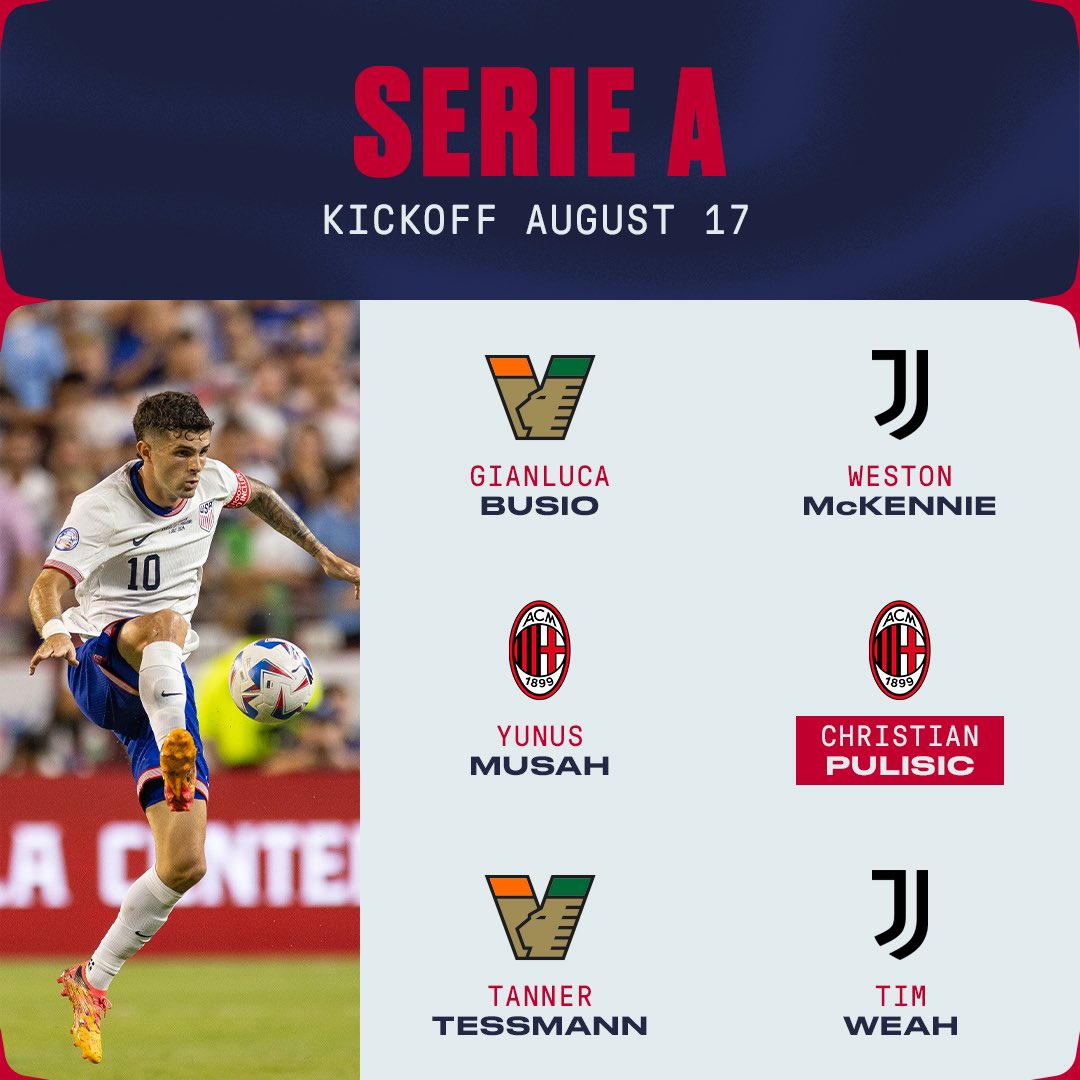 Happy Serie A season! 🇺🇸🇮🇹