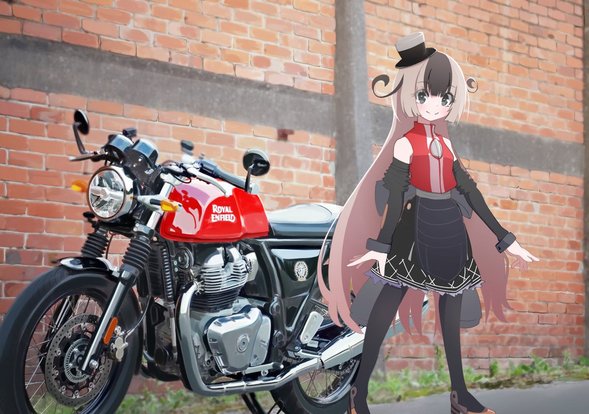 p_r_m_n_r's tweet image. #コンチネンタルGT650
#ロイヤルエンフィールド
#バイク擬人化
Illustration by 銀べこさん(@Ginbekochan)