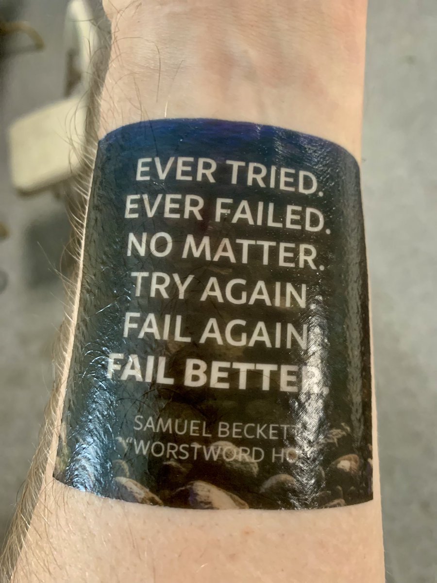 New temporary tats for the team came in.