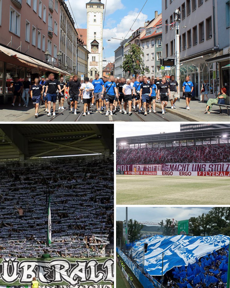 FasziFankurve's tweet photo. Fanfotos von mittlerweile 9 Partien des aktuellen Spieltags online. Klickt euch durch die Galerien, um zu sehen, was im #DFBPokal & in der #Regionalliga in den Fankurven in Deutschland los war 👉 https://t.co/YnySRCRByu #FWKTSG #AUEBMG #VfRS04 #WIEM05 https://t.co/RlLA3Y4PZA
